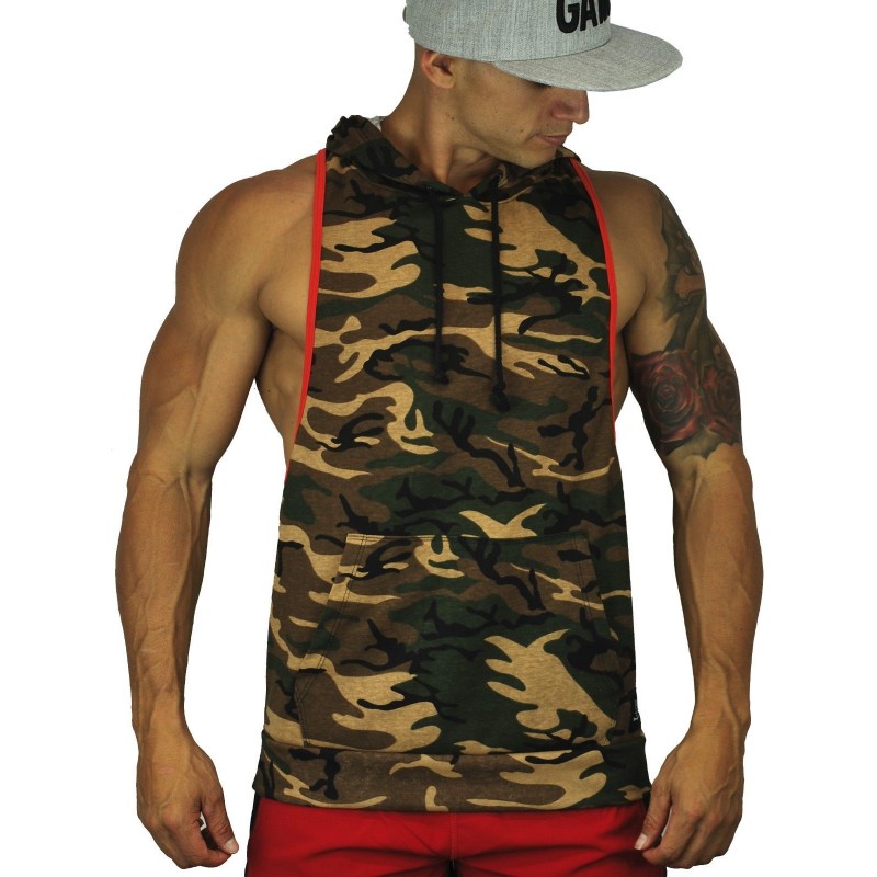 Gym Fitness Stringer Hoodies #012